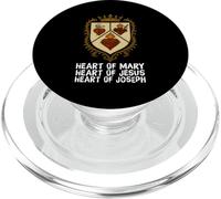 Sagrado Inmaculado y Castísimo Corazón Jesús María José PopSockets PopGrip para MagSafe
