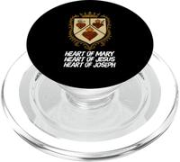 Sagrado Inmaculado y Castísimo Corazón Jesús María José PopSockets PopGrip para MagSafe
