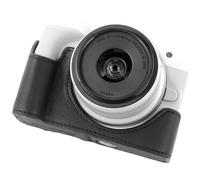 Sagreeny Base de media caja de cuero superior desmontable con asa, compatible con cámara Canon EOS R50 estilo retro carcasa y trípode.