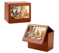 Sagreeny Caja de almacenamiento de fotos compatible con Fujifilm Instax Wide 400/300 Polaroid Now+ I-Type OneStep2 Instant Film, soporte para fotos de 3.5 x 4.25 pulgadas, Brown, 3.5x4.25”, Accesorios