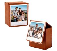 Sagreeny Funda de fotos premium para película ancha compatible con Fujifilm Instax Wide 400/300/210Wide EVO Polaroid 600/I-Type/OneStep2, soporte para fotos de 3.5 x 4.25, elegante caja de