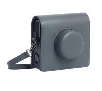 Sagreeny Funda de piel sintética compatible con cámara instantánea Instax Wide EVO, funda protectora con cubierta frontal extraíble, correa de hombro ajustable, protección y almacenamiento para cámara