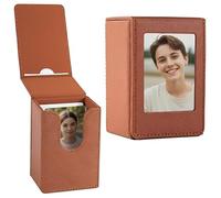 Sagreeny Funda instantánea para fotos de 2 x 3, compatible con Instax Mini EVO Mini Liplay 12 11 SE 41 40 99 90 9 8 7S, caja de almacenamiento de películas de cuero de PVC, Brown, Organizador de fotos