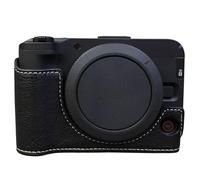 Sagreeny Funda protectora para cámara compatible con cámara Canon EOS R50 V, funda protectora de piel sintética de ajuste personalizado con apertura inferior y diseño de agarre de mano, almacenamiento