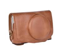 Sagreeny Funda protectora para cámara compatible con cámara Canon PowerShot SX720 HS SX730 HS SX740 HS, bolsa de piel sintética de ajuste personalizado con correa de hombro ajustable, almacenamiento