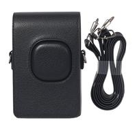 Sagreeny Funda protectora para cámara compatible con cámara digital Fujifilm Mini Liplay, funda de piel sintética de ajuste personalizado, almacenamiento compacto de transporte, azul oscuro, 3.74*2.17