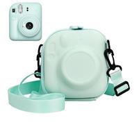 Sagreeny Funda protectora para cámara compatible con cámara Fujifilm Instax Mini 12, 11, 9, 8, 99, 90, 40, funda protectora de EVA con correa ajustable, almacenamiento de transporte compacto, Green, 4