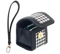 Sagreeny Funda protectora para cámara compatible con cámara Fujifilm Instax Pal, bolsa de piel sintética de ajuste personalizado con muñequera, almacenamiento compacto, ideal para fotógrafos, Black, 4