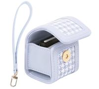 Sagreeny Funda protectora para cámara compatible con cámara Fujifilm Instax Pal, bolsa de piel sintética de ajuste personalizado con muñequera, almacenamiento compacto, ideal para fotógrafos, Blue, 4×