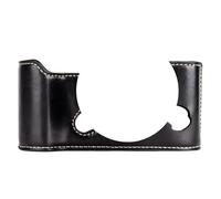 Sagreeny Funda protectora para cámara compatible con cámara Fujifilm XT50 X-T50, media funda de piel sintética con apertura inferior y diseño de agarre de mano, almacenamiento compacto, Black, 4×3×2