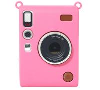 Sagreeny Funda protectora para cámara compatible con Fuji Instax Mini EVO, bolsa de silicona de ajuste personalizado, almacenamiento compacto y ligero, color rojo rosa