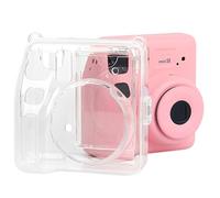 Sagreeny Funda protectora para cámara compatible con Instax Mini SE, accesorios instantáneos de ajuste personalizado, cubierta de policarbonato duro transparente, antideslizante y antiarañazos