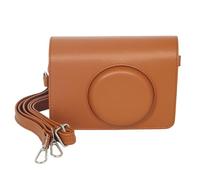 Sagreeny Funda protectora para cámara compatible con Kodak MS200 Mini Shot 2, bolsa de ajuste personalizado con correa para el hombro, almacenamiento compacto y ligero, Brown, camera protector sleeve