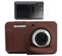 Sagreeny Funda protectora para cámara compatible con Kodak PIXPRO FZ55, accesorios de ajuste personalizado con 2 protectores Sreen, funda de silicona suave con cubierta de lente extraíble