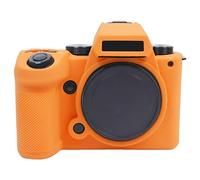 Sagreeny Funda protectora para cámara compatible con Panasonic Lumix DC-S5 II X, bolsa de silicona de ajuste personalizado, almacenamiento compacto y ligero, Orange, Bolsa protectora para cámara