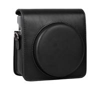 Sagreeny Funda protectora para impresora compatible con Instax Square SQ6, bolsa de piel sintética de ajuste personalizado con correa de hombro ajustable, almacenamiento compacto, Black, PU leather