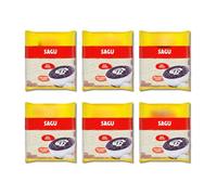 Sagu de Mandioca - Perlas de Tapioca Sin Gluten - Pack Ahorro 6 x 500g (3kg) - Ideal para Postres Tradicionales como Sagu al Vino y Pudines - 100% Vegetal de Origen Natural Tipo 1 - NEXU