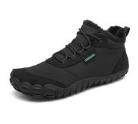 SAGUARO Barefoot Botas Hombre Invierno Botines Mujer Invierno Cómodas Botas Nieve Zapatillas Antideslizante Botas Minimalistas Zapatos Nieve Negro,EU Gr.43