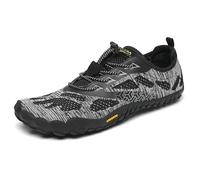 SAGUARO Barefoot Hombre Mujer Zapatillas de Trail Running Ligeras Cómodas Minimalistas Zapatos Descalzos, Negro A 42