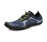 SAGUARO Barefoot Hombre Mujer Zapatillas de Trail Running Ligeras Cómodas Minimalistas Zapatos Descalzos, Hm Azul 41