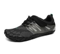 SAGUARO Barefoot Hombre Mujer Zapatillas de Trail Running Ligeras Cómodas Minimalistas Zapatos Descalzos, Negro Grisáceo 38