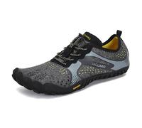 SAGUARO Barefoot Hombre Mujer Zapatillas de Trail Running Ligeras Cómodas Minimalistas Zapatos Descalzos, Hm Negro 42