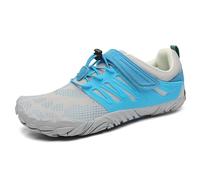 SAGUARO Barefoot Hombre Mujer Zapatillas de Trail Running Ligeras Cómodas Minimalistas Zapatos Descalzos, Azul Marino 38