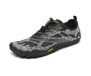 SAGUARO Barefoot Hombre Mujer Zapatillas de Trail Running Ligeras Cómodas Minimalistas Zapatos Descalzos, Negro A 38