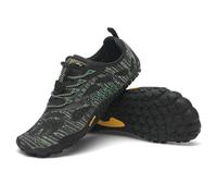 SAGUARO Barefoot Zapatillas de Trail Hombre Mujer Zapatos de Deporte Transpirable Antideslizante Calzado Minimalistas Verde 41 EU