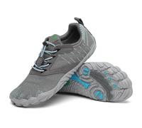 SAGUARO Barefoot Zapatillas de Trail Hombre Mujer Zapatos de Deporte Transpirable Antideslizante Calzado Minimalistas Gris 44 EU