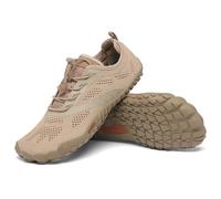 SAGUARO Barefoot Zapatillas de Trail Hombre Mujer Zapatos de Deporte Transpirable Antideslizante Calzado Minimalistas Marrón 44 EU