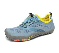 SAGUARO Barefoot Zapatillas de Trail Running Niños Niñas Minimalistas Zapatos de Deporte Antideslizantes Calzado Descalzos para Fitness Correr Montaña Senderismo Agua, Cielo Azul, 33 EU