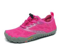 SAGUARO Barefoot Zapatillas de Trail Running Niños Niñas Minimalistas Zapatos de Deporte Antideslizantes Calzado Descalzos para Fitness Correr Montaña Senderismo Agua, Rosa, 24 EU