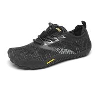 SAGUARO Barefoot Zapatillas de Trail Running Niños Niñas Minimalistas Zapatos de Deporte Antideslizantes Calzado Descalzos para Fitness Correr Montaña Senderismo Agua, Negro, 31 EU