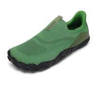 SAGUARO Barefoot Zapatillas Hombre Mujer Casual - Zapatillas sin Cordones Calzado a de Diseño Barefoot Shoes con Puntera Ancha para Uso Diario en Ciudad Walking Fitness Verde, Gr.46