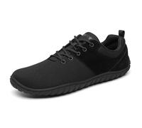 SAGUARO Barefoot Zapatillas Minimalistas Mujer Punto Zapatos Descalzos Hombre Exterior Zapatillas Trail Running Transpirables Pies Anchos Gimnasio para Zero Drop Soles Negro,Gr.39