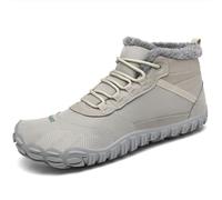 SAGUARO Botas de Nieve Hombre Mujer Zapatos Forrados Caliente Barefoot Botines Antideslizante, Gris 44