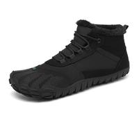 SAGUARO Botas de Nieve Hombre Mujer Zapatos Forrados Caliente Barefoot Botines Antideslizante, Negro 39