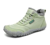 SAGUARO Botas Mujer Invierno Botines Hombre Cálido Botas para Nieve Botines Outdoor Barefoot Zapatos Invierno Zapatillas Minimalistas Verde,EU Gr.39