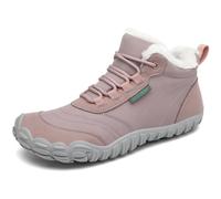 SAGUARO Botas Mujer Invierno Botines Hombre Cálido Botas para Nieve Botines Outdoor Barefoot Zapatos Invierno Zapatillas Minimalistas Rosa,EU Gr.40