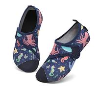 SAGUARO Calcetines Piscina Niño Surf Aqua Escarpines Niña Secado Rápido Antideslizante Zapatillas Deportivas Acuáticas Azuloscuro 36/37 EU