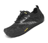 SAGUARO Calzado Descalzos Niños Zapatillas de Trail Niñas Transpirables Minimalistas Zapatos de Deporte Antideslizantes Fitness Correr en Asfalto Barefoot Zapatillas Senderismo Exterior Negro 32 EU