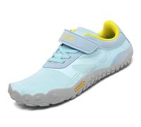SAGUARO Calzado Descalzos Niños Zapatillas de Trail Niñas Transpirables Minimalistas Zapatos de Deporte Antideslizantes Fitness Barefoot Zapatillas Senderismo Exterior Azul Cielo 33 EU