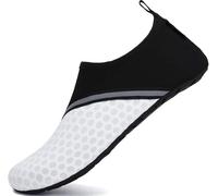 SAGUARO Escarpines Hombre Mujer Zapatillas Agua Secado Rápido Zapatos de Agua Antideslizante Zapatillas de Playa Calzado de Agua Escarpines para Surf Buceo Rio Piscina 030 Blanco,EU Gr.40/41
