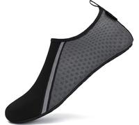 SAGUARO Escarpines Hombre Mujer Zapatillas Agua Secado Rápido Zapatos de Agua Antideslizante Zapatillas de Playa Calzado de Agua Escarpines para Surf Buceo Rio Piscina 031 Gris,EU Gr.42/43