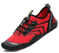 SAGUARO Escarpines Hombre Mujer Zapatillas de Agua Antideslizantes Zapatos de Agua Secado Rápido Zapatillas Playa Calzado para Natacion Surf Acuaticas Piscina EST: 1 Rojo Gr.39 EU