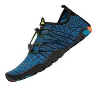 SAGUARO Escarpines Hombre Mujer Zapatillas de Agua Antideslizantes Zapatos de Agua Secado Rápido Zapatillas Playa Calzado para Natacion Surf Acuaticas Piscina EST: 2 Azul B Gr.37 EU