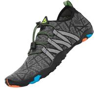SAGUARO Escarpines Hombre Mujer Zapatillas de Agua Antideslizantes Zapatos de Agua Secado Rápido Zapatillas Playa Calzado para Natacion Surf Acuaticas Piscina Gris Gr.46 EU