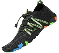 SAGUARO Escarpines Hombre Mujer Zapatillas de Agua Antideslizantes Zapatos de Agua Secado Rápido Zapatillas Playa Calzado para Natacion Surf Acuaticas Piscina Negro Gr.37 EU
