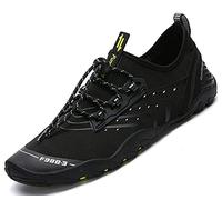 SAGUARO Escarpines Hombre Mujer Zapatillas de Agua Antideslizantes Zapatos de Agua Secado Rápido Zapatillas Playa Calzado para Natacion Surf Acuaticas Piscina EST: 1 Negro Gr.45 EU